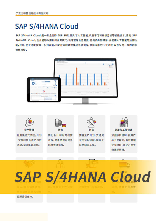 SAP S/4HANA Cloud,SAP S4軟件,SAP管理系統(tǒng),SAP系統(tǒng)